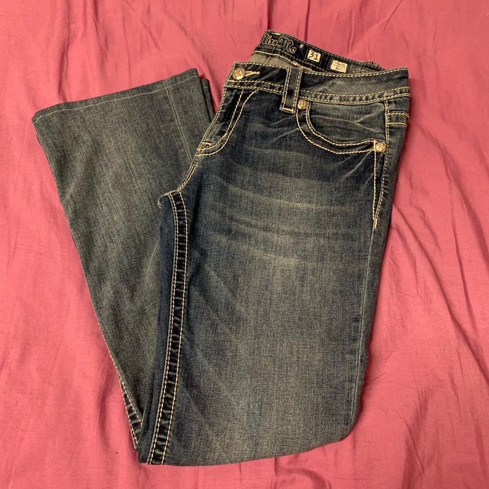 Miss Me medium wash boot cut jeans size 31